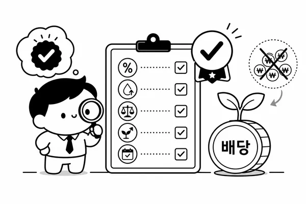 배당성향과 현금흐름 등 배당의 질을 점검하는 체크리스트 이미지