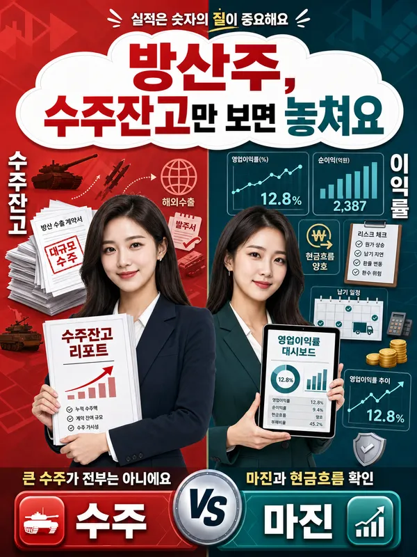 방산 관련주 실적 체크 포인트: 수주잔고보다 먼저 봐야 할 숫자들