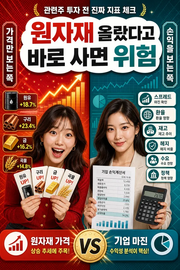 원자재 가격과 관련주 보는 법