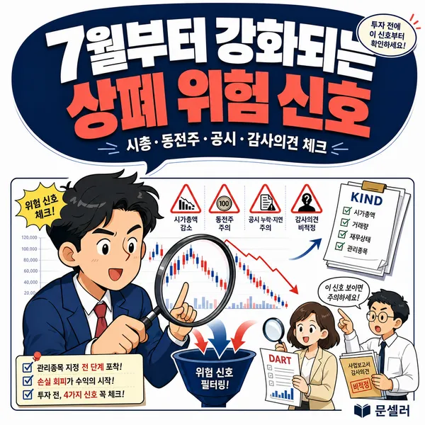 상장폐지 위험 종목의 공통점