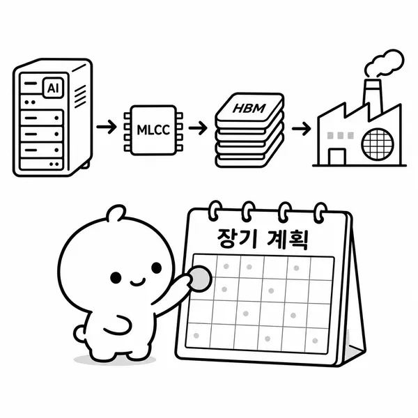 AI 서버 MLCC HBM 반도체 투자 계획 이미지