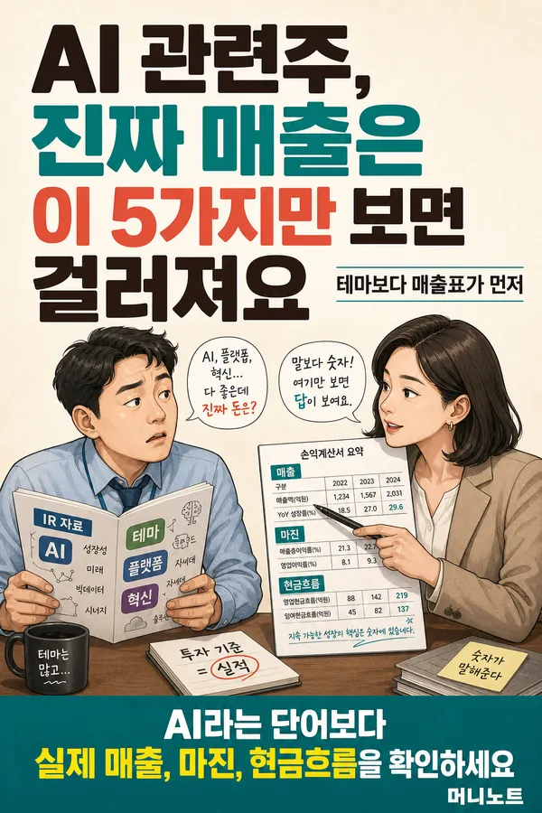 AI 관련주 볼 때 진짜 매출 확인하는 법