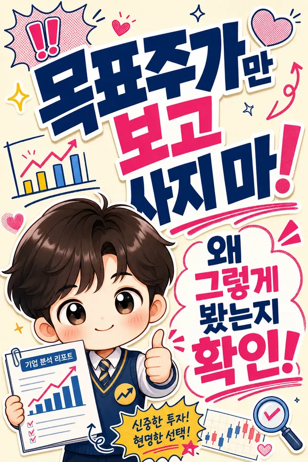 목표주가 리포트를 볼 때 주의할 점