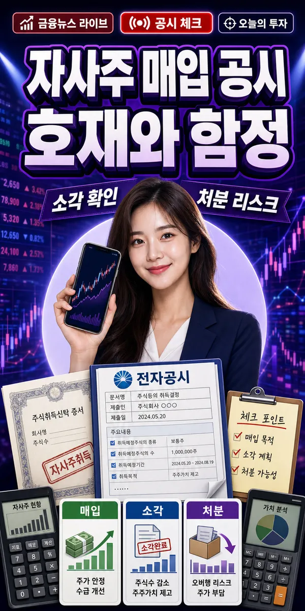 자사주 매입은 왜 호재로 볼까
