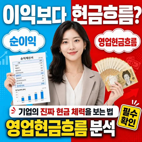영업현금흐름 분석의 중요성을 보여주는 대표 이미지