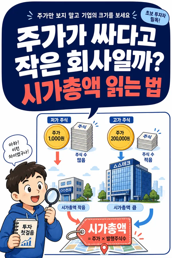 주식 초보를 위한 시가총액과 기업 규모 이해하기